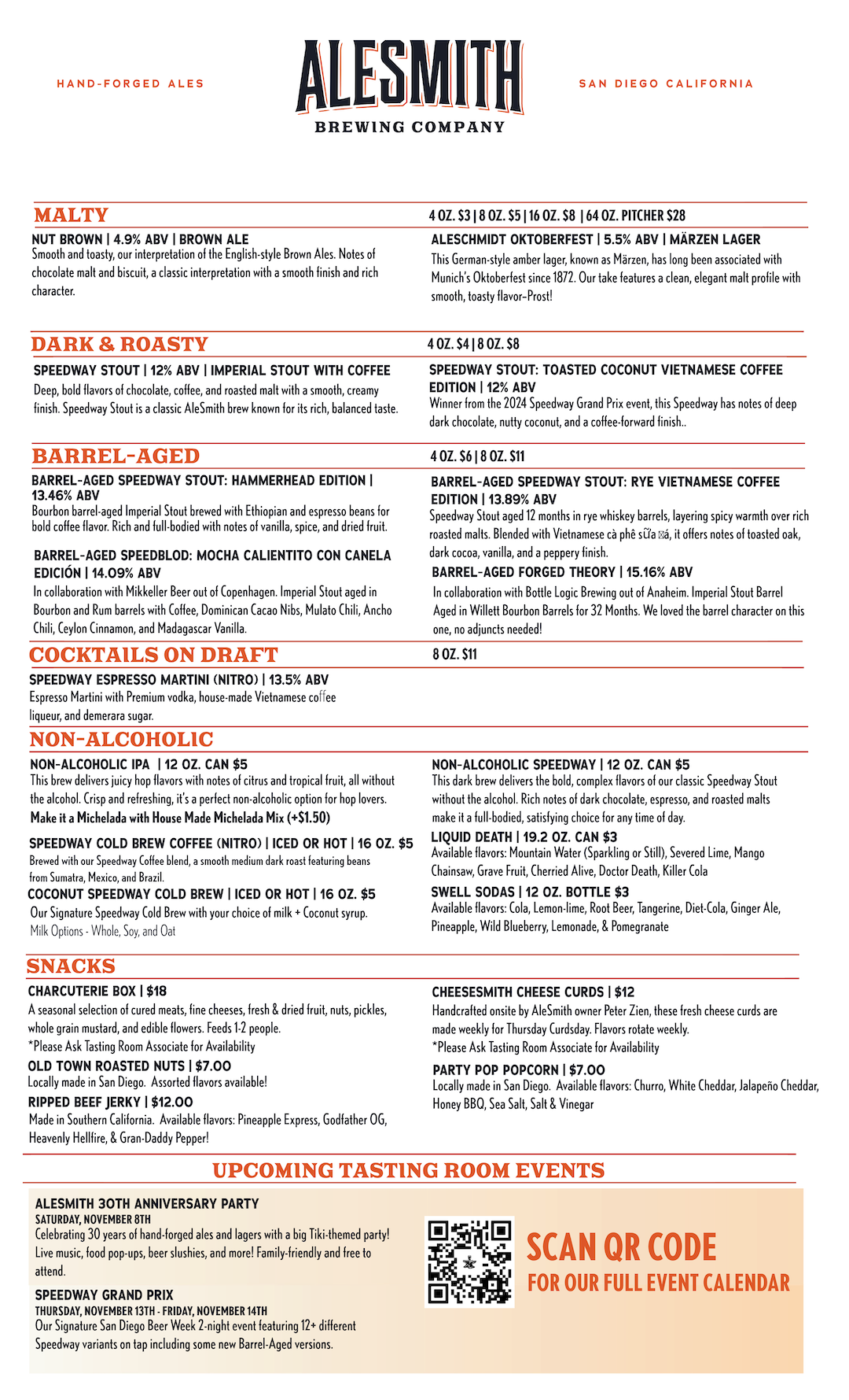 ALESMITH TASTING ROOM MENU-2-Tasting Room Menu - Back Page