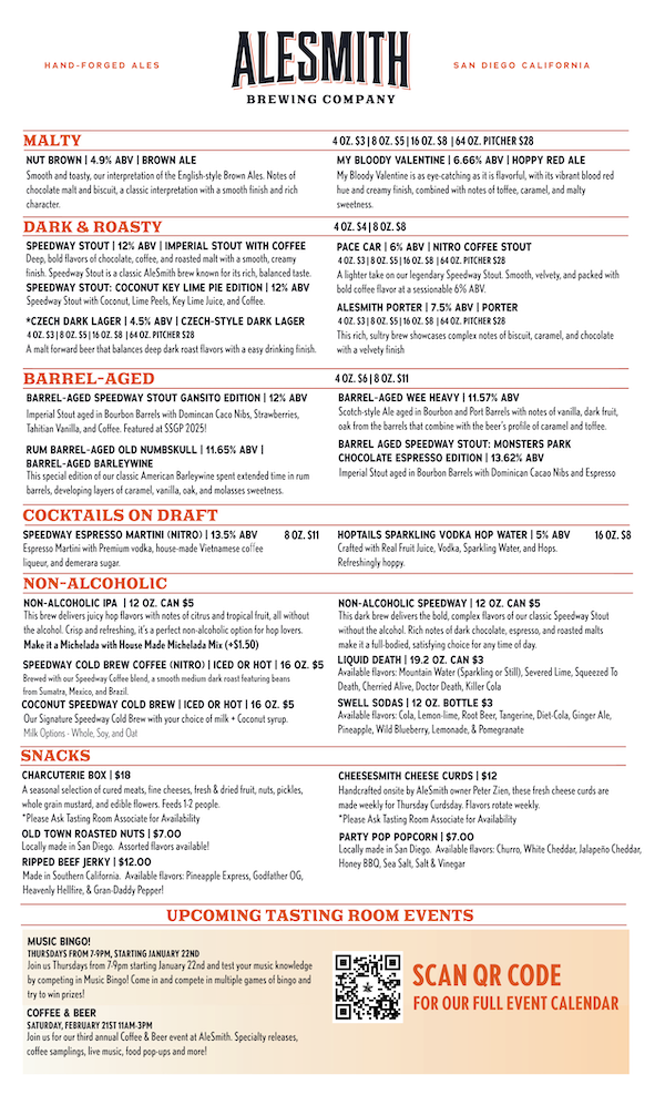 ALESMITH TASTING ROOM MENU-2-Tasting Room Menu - Back Page