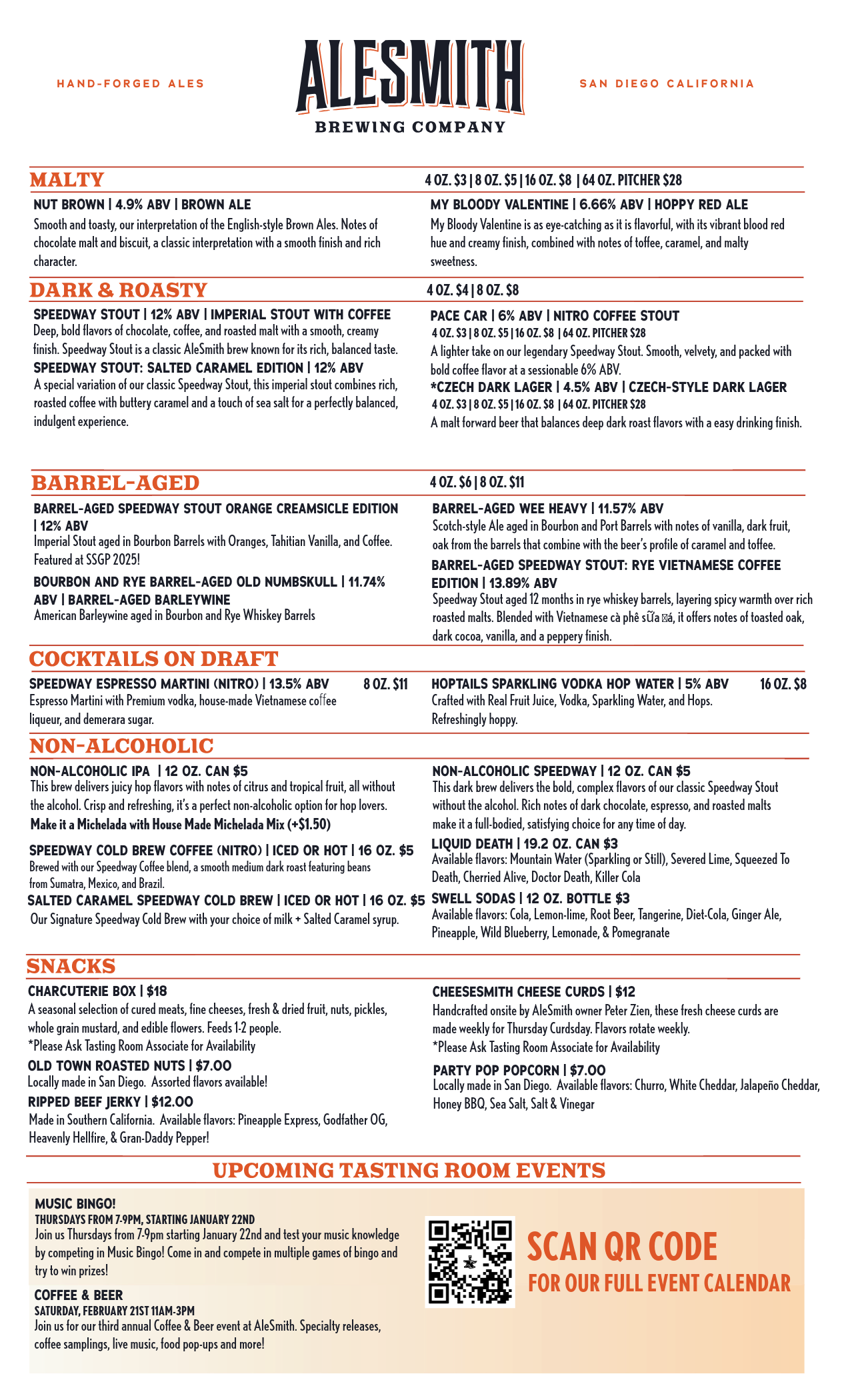 ALESMITH TASTING ROOM MENU-2-Tasting Room Menu - Back Page