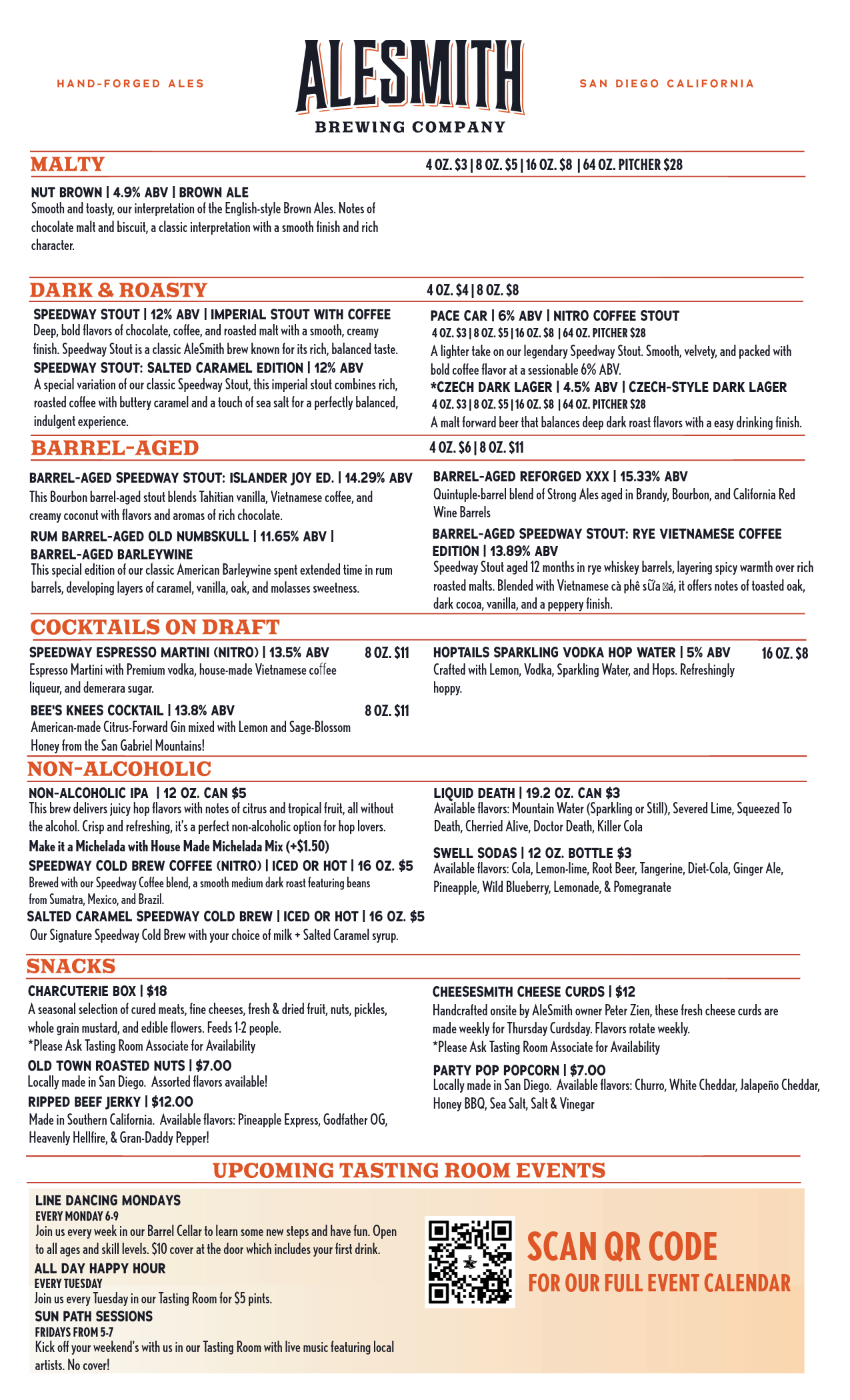 ALESMITH TASTING ROOM MENU-2-Tasting Room Menu - Back Page