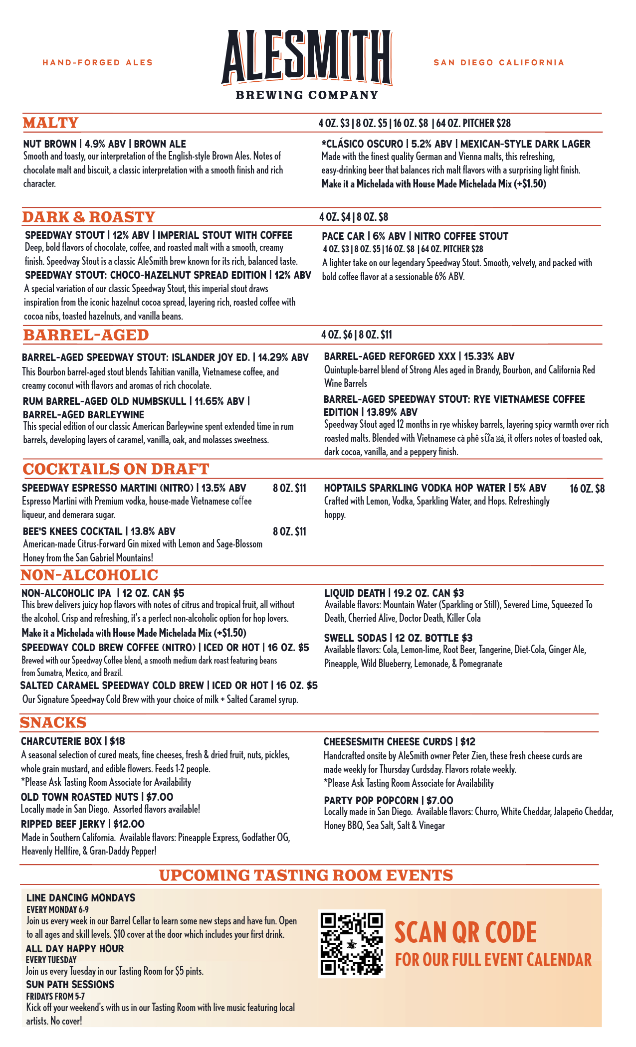 ALESMITH TASTING ROOM MENU-2-Tasting Room Menu - Back Page