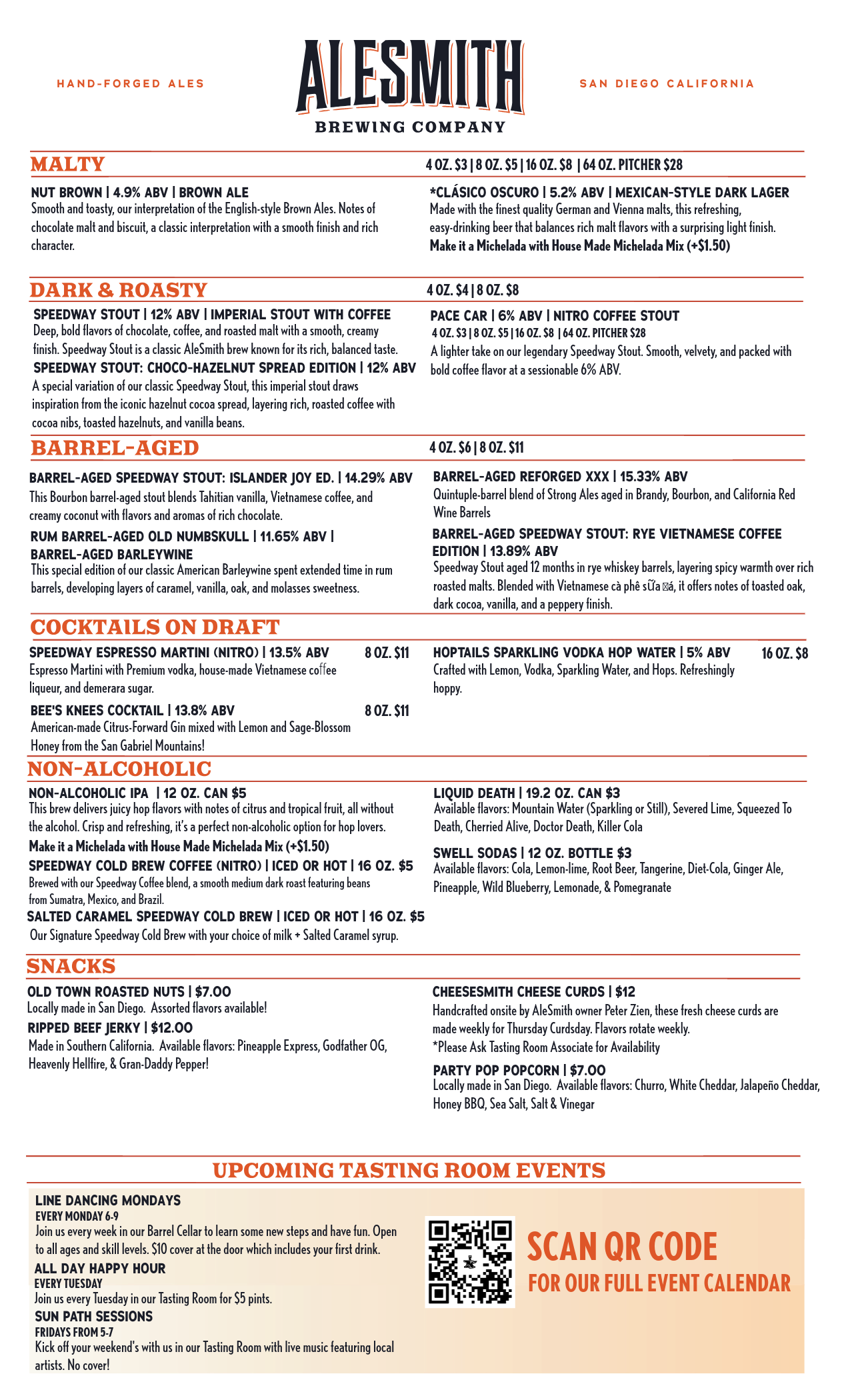 ALESMITH TASTING ROOM MENU-2-Tasting Room Menu - Back Page