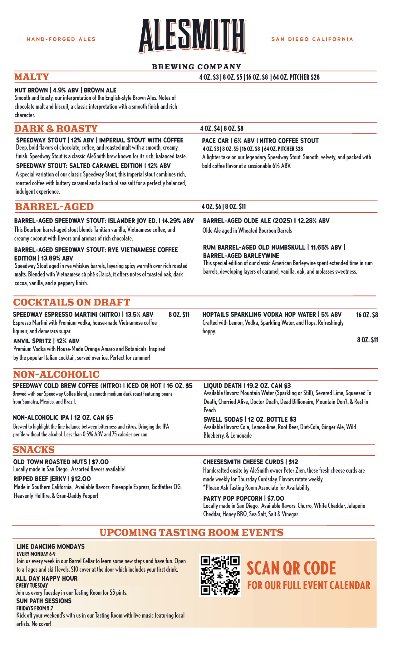 ALESMITH TASTING ROOM MENU-2-Tasting Room Menu - Back Page